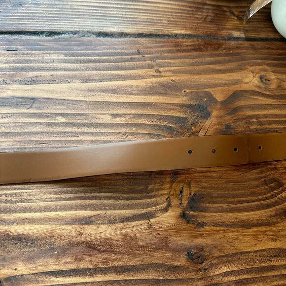 Womens Brown High Quality Cow Leather Full Length Belt Size 41" - Picture 6 of 7